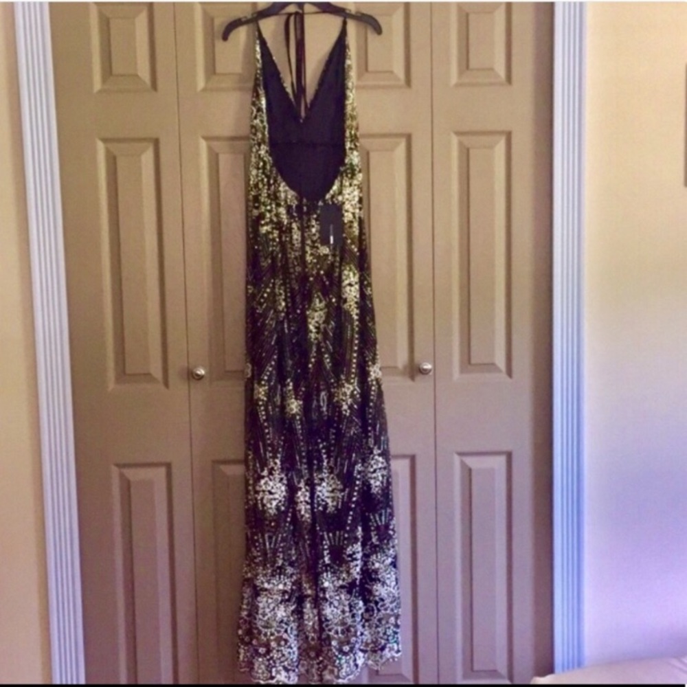Fashion Nova Black Sequin Maxi Dress - Picture 6 of 8